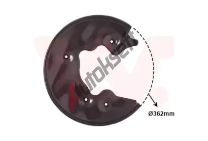 VAN WEZEL Ochrann plech proti neistotm brzdovho kotoue VAW 0327373, 0327373