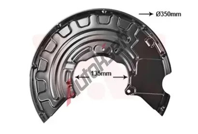 VAN WEZEL Ochranný plech proti nečistotám brzdového kotouče VAW 0332372, 0332372 VAN WEZEL Ochranný plech proti nečistotám brzdového kotouče VAW 0332372, 0332372