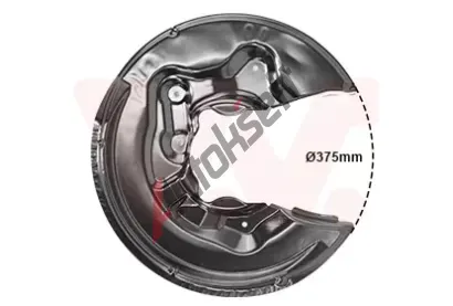 VAN WEZEL Ochrann plech proti neistotm brzdovho kotoue VAW 0334377, 0334377