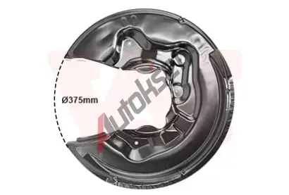 VAN WEZEL Ochrann plech proti neistotm brzdovho kotoue VAW 0334378, 0334378