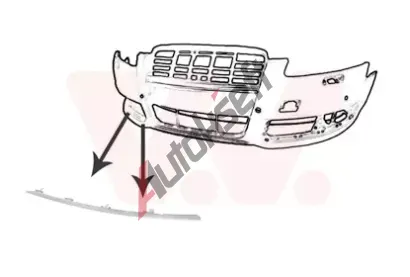 VAN WEZEL Ozdobn / ochrann lita nraznku VAW 0340582, 0340582