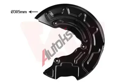 VAN WEZEL Ochrann plech proti neistotm brzdovho kotoue VAW 0359371, 0359371