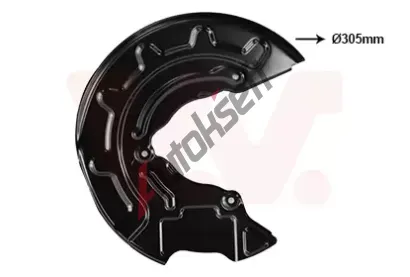 VAN WEZEL Ochrann plech proti neistotm brzdovho kotoue VAW 0359372, 0359372
