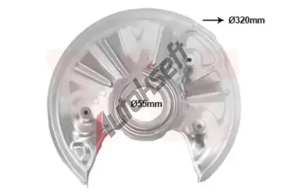 VAN WEZEL Ochrann plech proti neistotm brzdovho kotoue VAW 0372374, 0372374