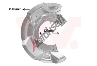 VAN WEZEL Ochranný plech proti nečistotám brzdového kotouče VAW 0506371, 0506371 VAN WEZEL Ochranný plech proti nečistotám brzdového kotouče VAW 0506371, 0506371