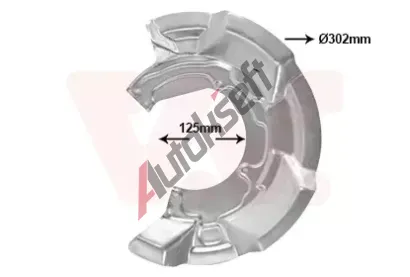 VAN WEZEL Ochranný plech proti nečistotám brzdového kotouče VAW 0506372, 0506372 VAN WEZEL Ochranný plech proti nečistotám brzdového kotouče VAW 0506372, 0506372
