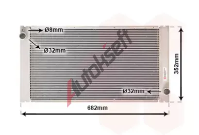 VAN WEZEL Chladi vody VAW 06002333, 06002333