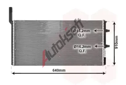 VAN WEZEL Chladič vody VAW 06002583, 06002583 VAN WEZEL Chladič vody VAW 06002583, 06002583