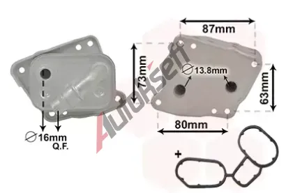 VAN WEZEL Chladi oleje VAW 06003412, 06003412
