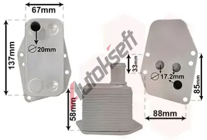 VAN WEZEL Chladi oleje *** IR PLUS *** VAW 06003555, 06003555