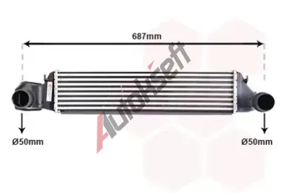 VAN WEZEL Chladi vzduchu intercooler VAW 06004207, 06004207