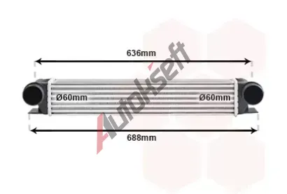 VAN WEZEL Chladi vzduchu intercooler VAW 06004253, 06004253