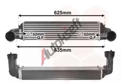 VAN WEZEL Chladi vzduchu intercooler VAW 06004280, 06004280