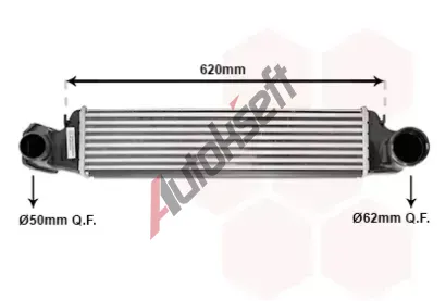 VAN WEZEL Chladi vzduchu intercooler VAW 06004282, 06004282