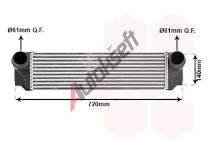 VAN WEZEL Chladič vzduchu intercooler VAW 06004376, 06004376 VAN WEZEL Chladič vzduchu intercooler VAW 06004376, 06004376