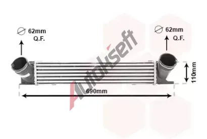 VAN WEZEL Chladi� vzduchu intercooler VAW 06004378, 06004378