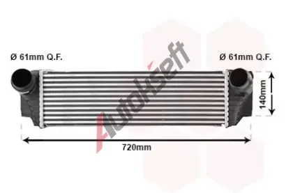 VAN WEZEL Chladi� vzduchu intercooler VAW 06004413, 06004413