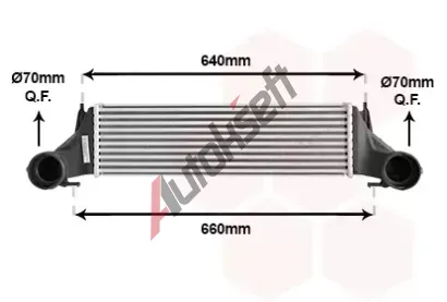 VAN WEZEL Chladi vzduchu intercooler VAW 06004421, 06004421