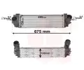 Chladi vzduchu intercooler VAN WEZEL ‐ VAW 06004457