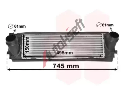 VAN WEZEL Chladi� vzduchu intercooler VAW 06004468, 06004468
