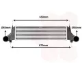 Chladi vzduchu intercooler VAN WEZEL ‐ VAW 06004576