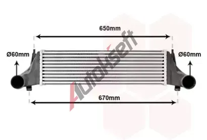 VAN WEZEL Chladič vzduchu intercooler VAW 06004576, 06004576 VAN WEZEL Chladič vzduchu intercooler VAW 06004576, 06004576