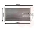 Kondenztor klimatizace VAN WEZEL ‐ VAW 06005254