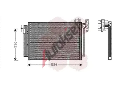 VAN WEZEL Kondenztor - klimatizace VAW 06005281, 06005281