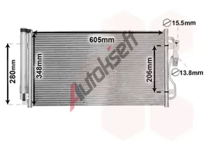 VAN WEZEL Kondenztor klimatizace VAW 06005434, 06005434