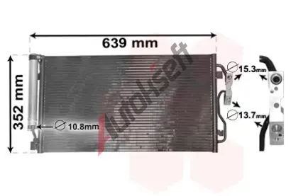 VAN WEZEL Kondenztor klimatizace VAW 06005477, 06005477