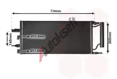 VAN WEZEL Kondenztor klimatizace VAW 06005607, 06005607