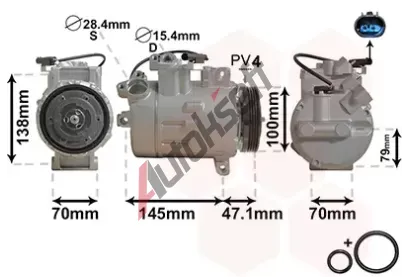 VAN WEZEL Kompresor - klimatizace VAW 0600K306, 0600K306