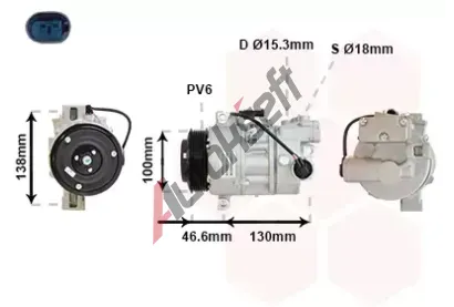 VAN WEZEL Kompresor - klimatizace VAW 0600K319, 0600K319