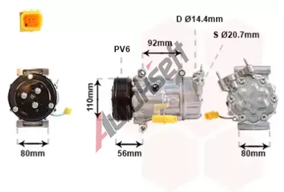 VAN WEZEL Kompresor klimatizace VAW 0600K416, 0600K416