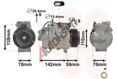 VAN WEZEL Kompresor klimatizace *** IR PLUS *** VAW 0600K418, 0600K418