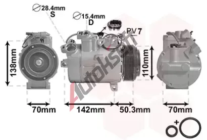 VAN WEZEL Kompresor klimatizace *** IR PLUS *** VAW 0600K428, 0600K428
