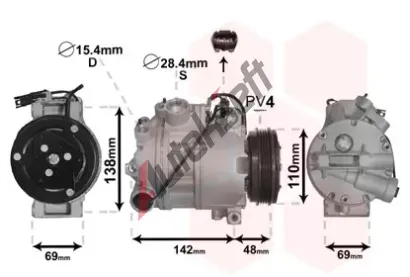 VAN WEZEL Kompresor klimatizace VAW 0600K443, 0600K443