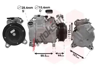 VAN WEZEL Kompresor klimatizace VAW 0600K493, 0600K493
