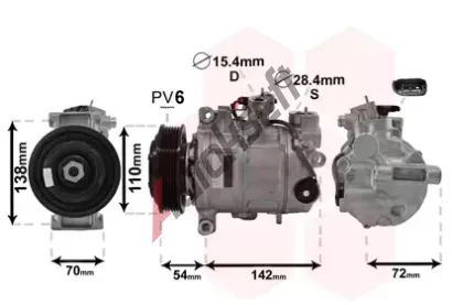 VAN WEZEL Kompresor klimatizace VAW 0600K495, 0600K495