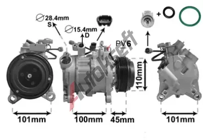 VAN WEZEL Kompresor klimatizace VAW 0600K499, 0600K499