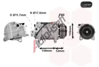 VAN WEZEL Kompresor klimatizace VAW 0600K601, 0600K601