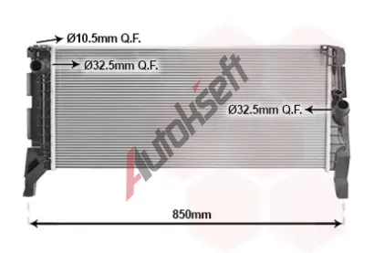 VAN WEZEL Chladi vody VAW 06012745, 06012745