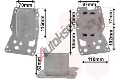 VAN WEZEL Chladi oleje VAW 06013715, 06013715