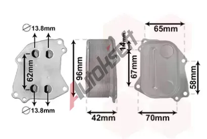 VAN WEZEL Chladi� oleje VAW 06013727, 06013727