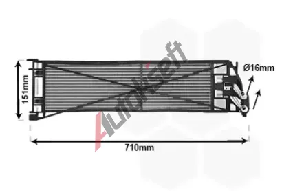 VAN WEZEL Chladič oleje automatické převodovky VAW 06013764, 06013764 VAN WEZEL Chladič oleje automatické převodovky VAW 06013764, 06013764