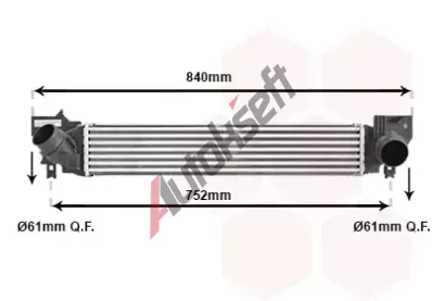 VAN WEZEL Chladi vzduchu intercooler VAW 06014700, 06014700
