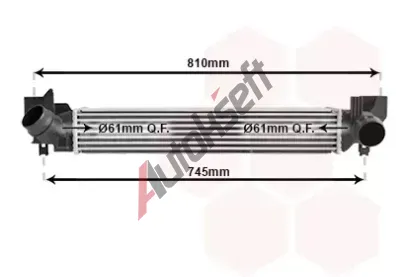 VAN WEZEL Chladi vzduchu intercooler VAW 06014701, 06014701