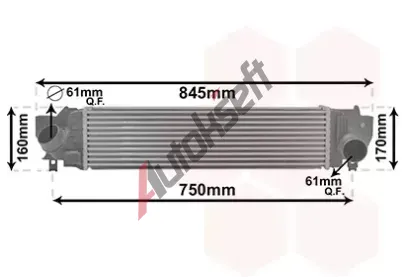 VAN WEZEL Chladi vzduchu intercooler VAW 06014702, 06014702