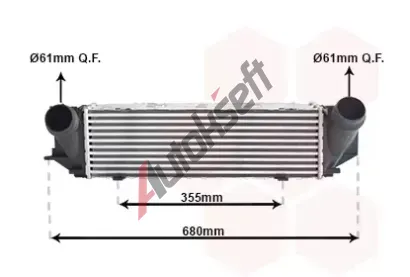 VAN WEZEL Chladič vzduchu intercooler VAW 06014705, 06014705 VAN WEZEL Chladič vzduchu intercooler VAW 06014705, 06014705