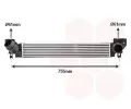 Chladi vzduchu intercooler VAN WEZEL ‐ VAW 06014713